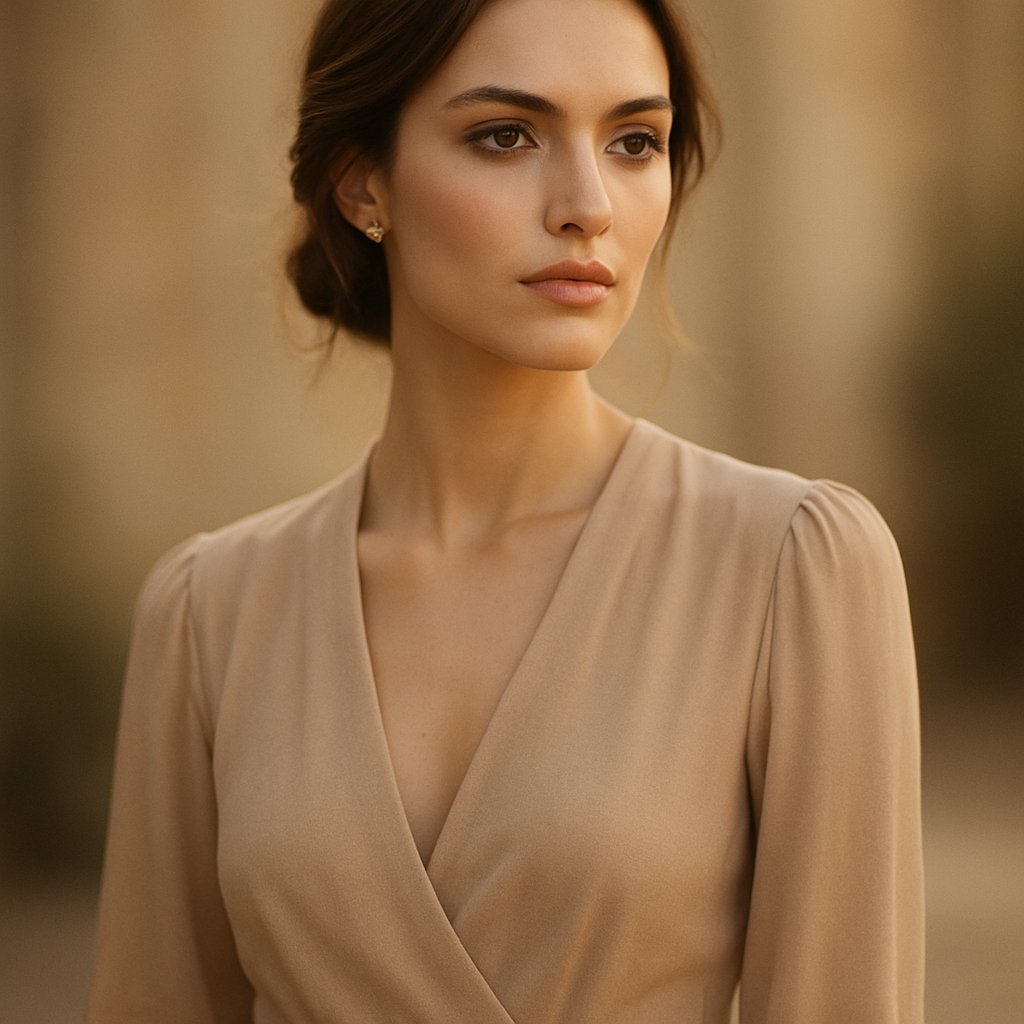 Editorial portrait in warm light
